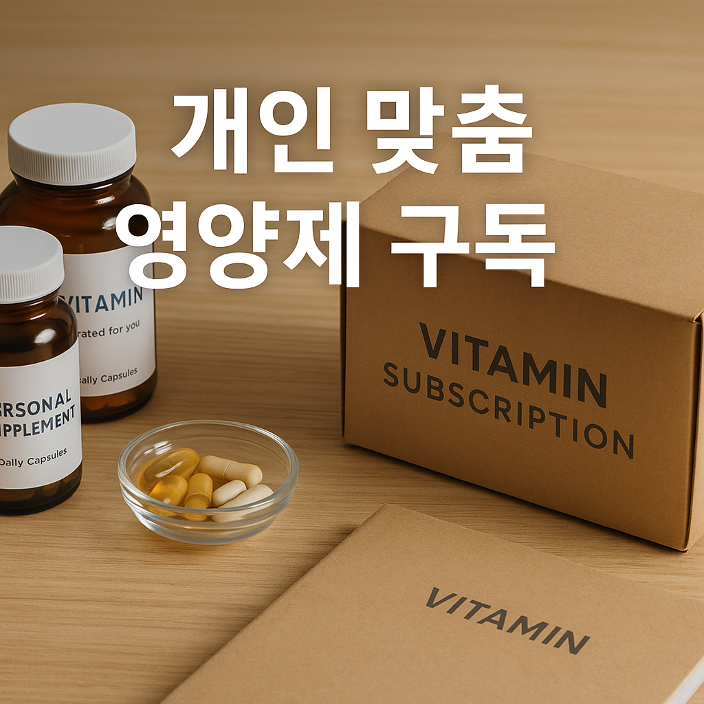개인 맞춤 영양제 구독: 내 몸에 딱 맞는 건강 루틴 만들기 관련 이미지