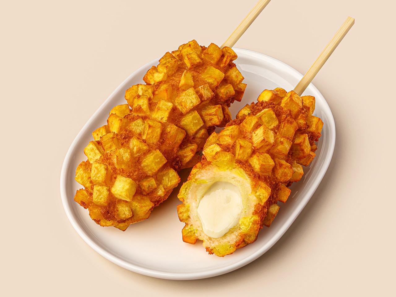 고구마통모짜 핫도그