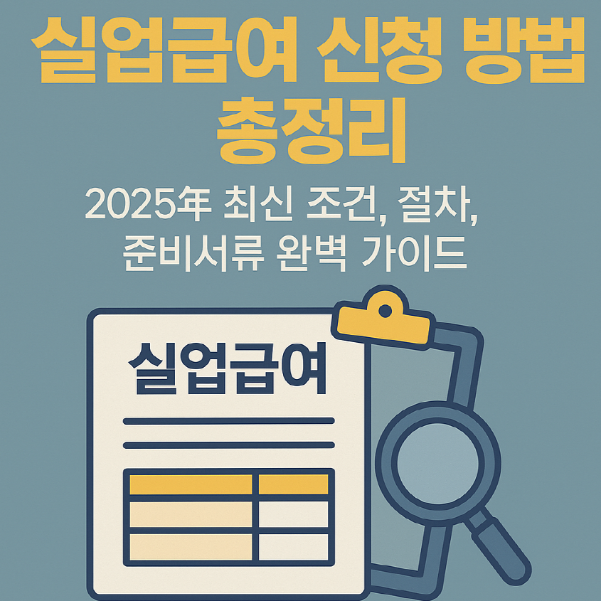 2025 실업급여 신청 방법 총정리