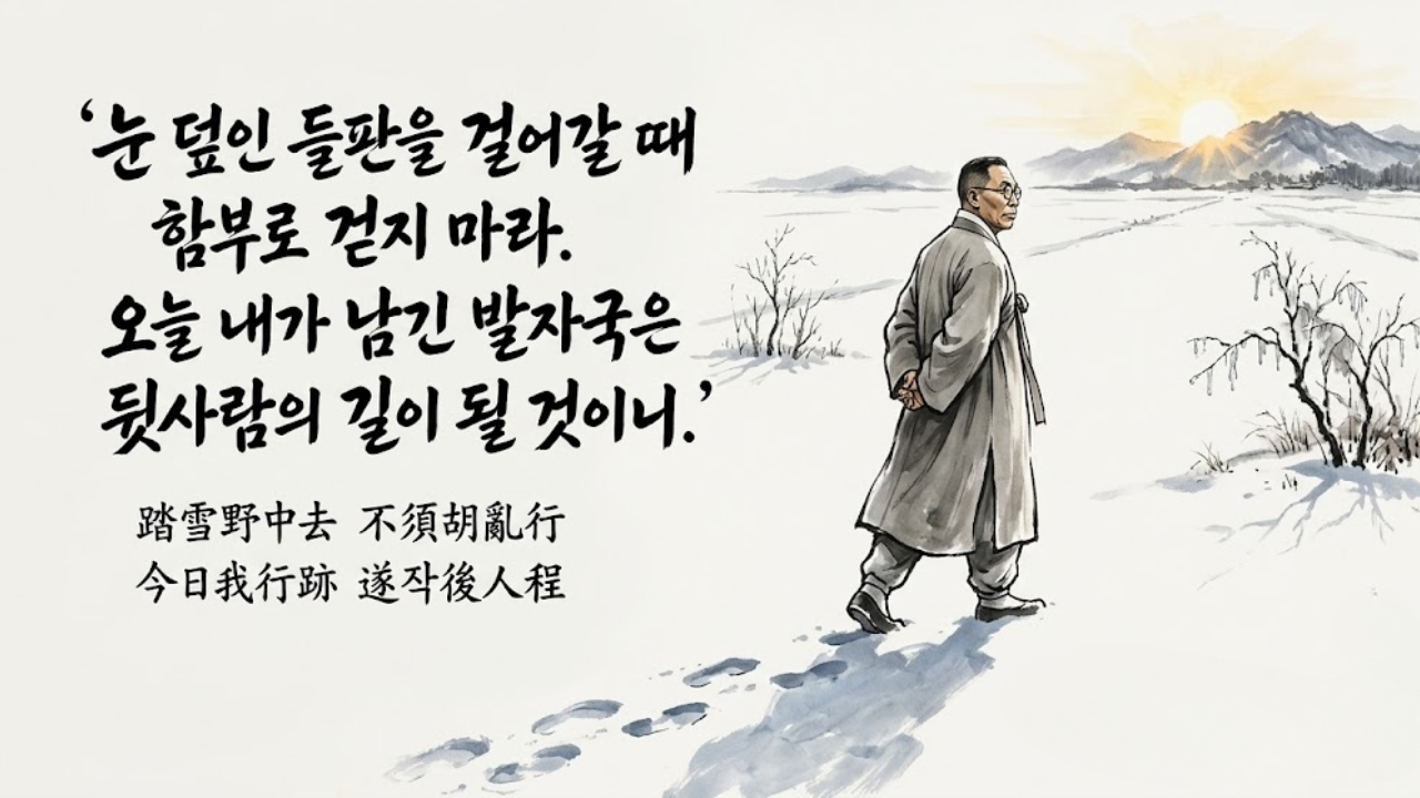 백범 김구 (Kim Koo): "나의 오늘이 누군가의 내일이 된다"