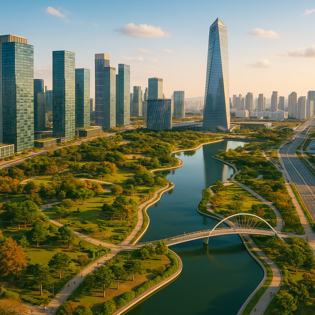 인천공항 옆 도시 송도신도시 사진