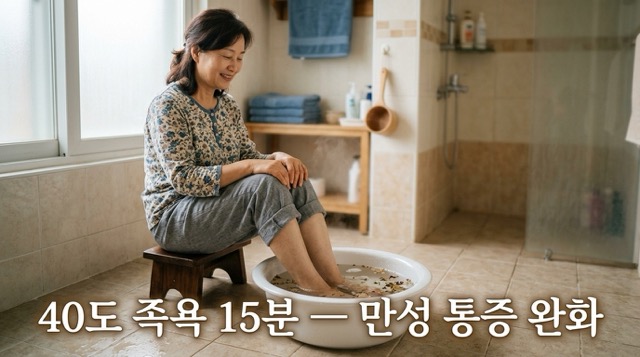 족저근막염 집에서 족욕 온찜질