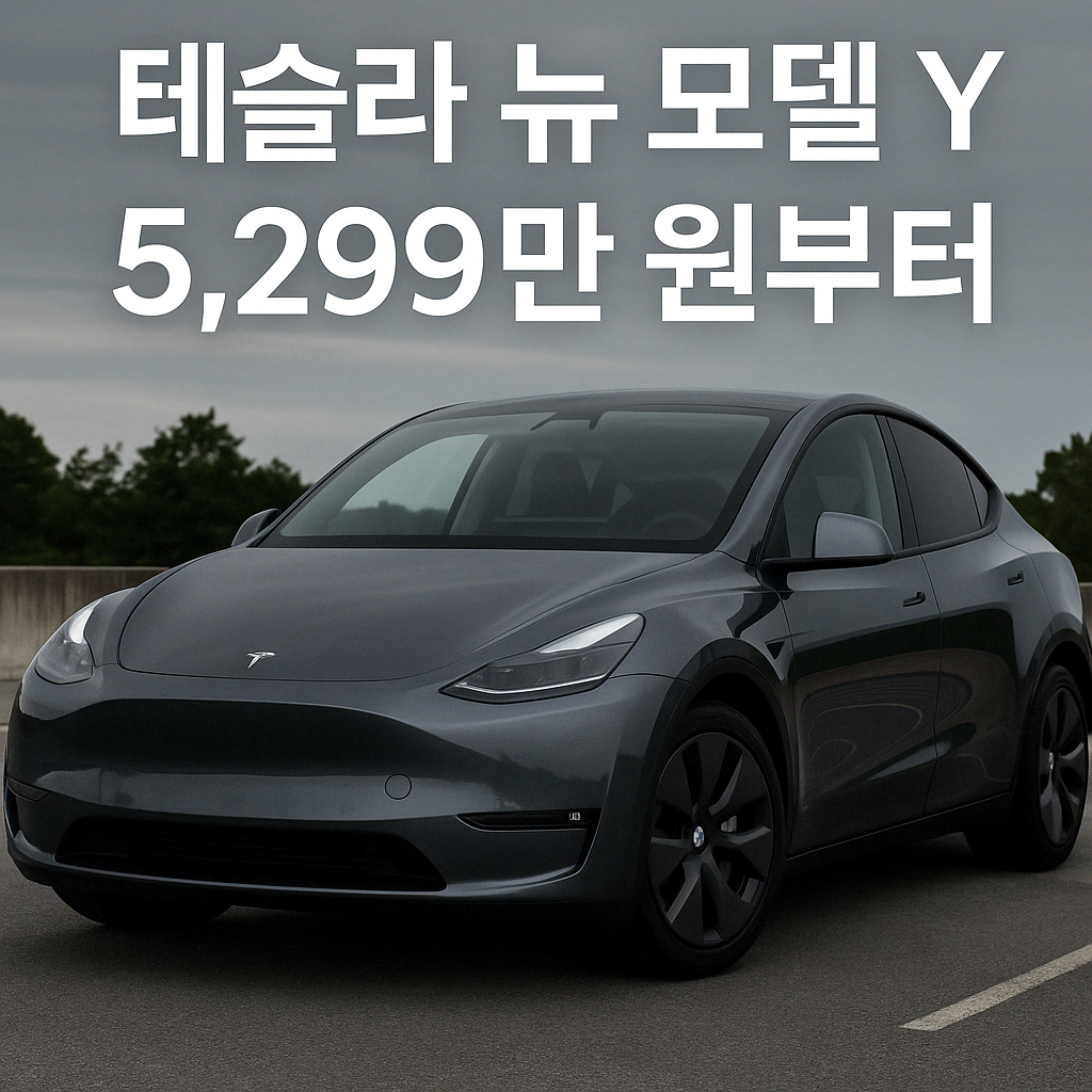 테슬라 뉴 모델 Y, 5,299만 원부터