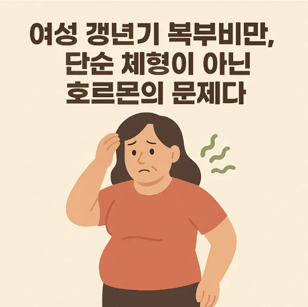 여성 갱년기 복부비만, 단순 체형이 아닌 호르몬의 문제다