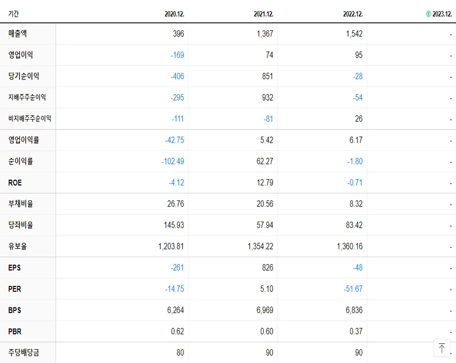 현대퓨처넷 재무제표