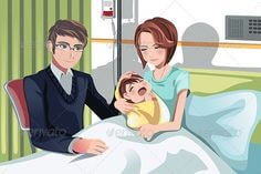 병원에서-아기를-안고있는-산모