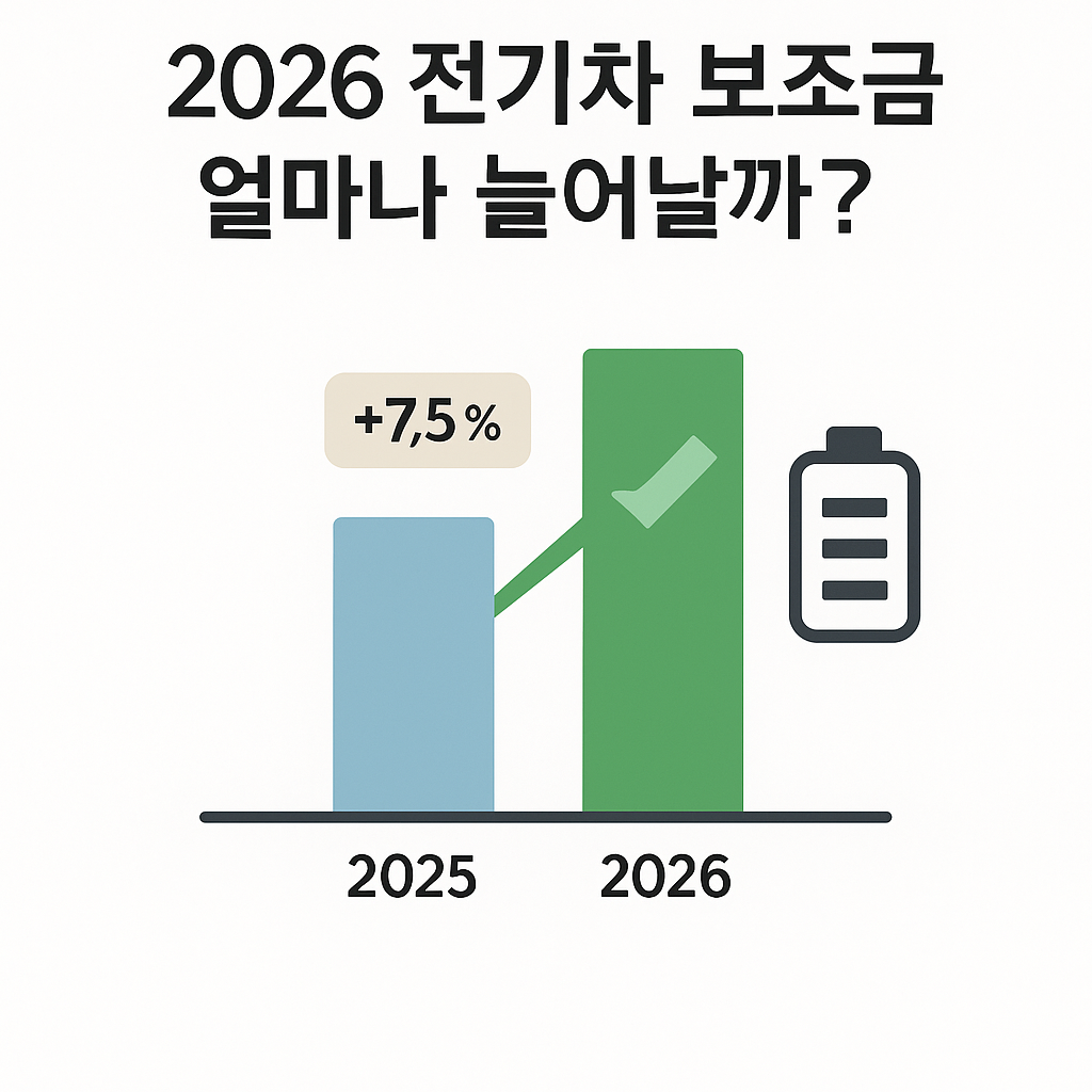 2026 전기차 보조금 얼마나 늘어날까?