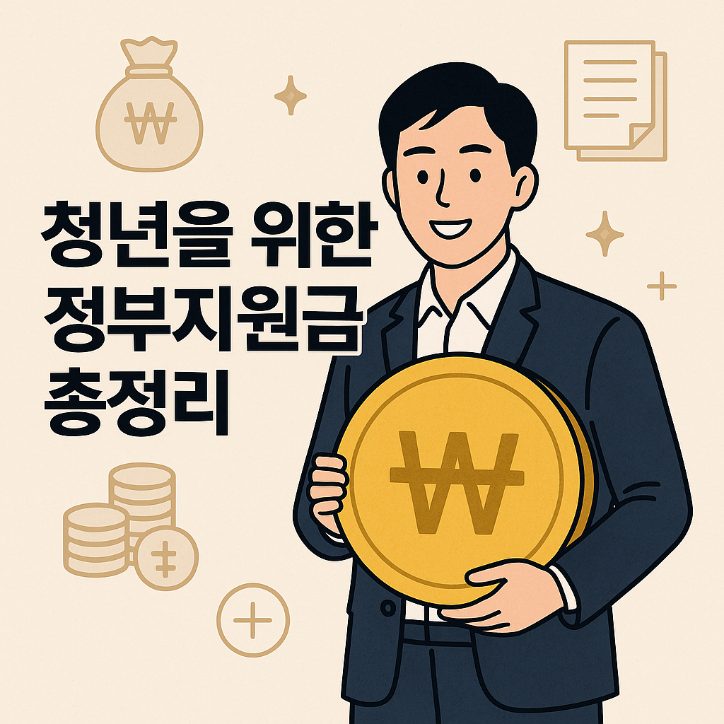 청년을 위한 정부지원금 총정리 포스터 이미지