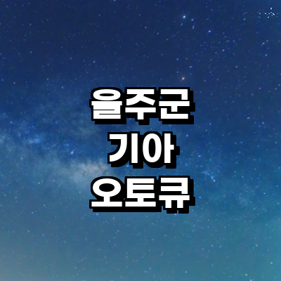 울산 울주군 기아 오토큐