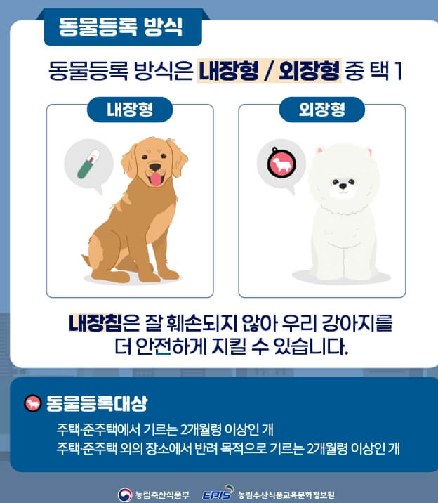 동물 등록 방식 안내