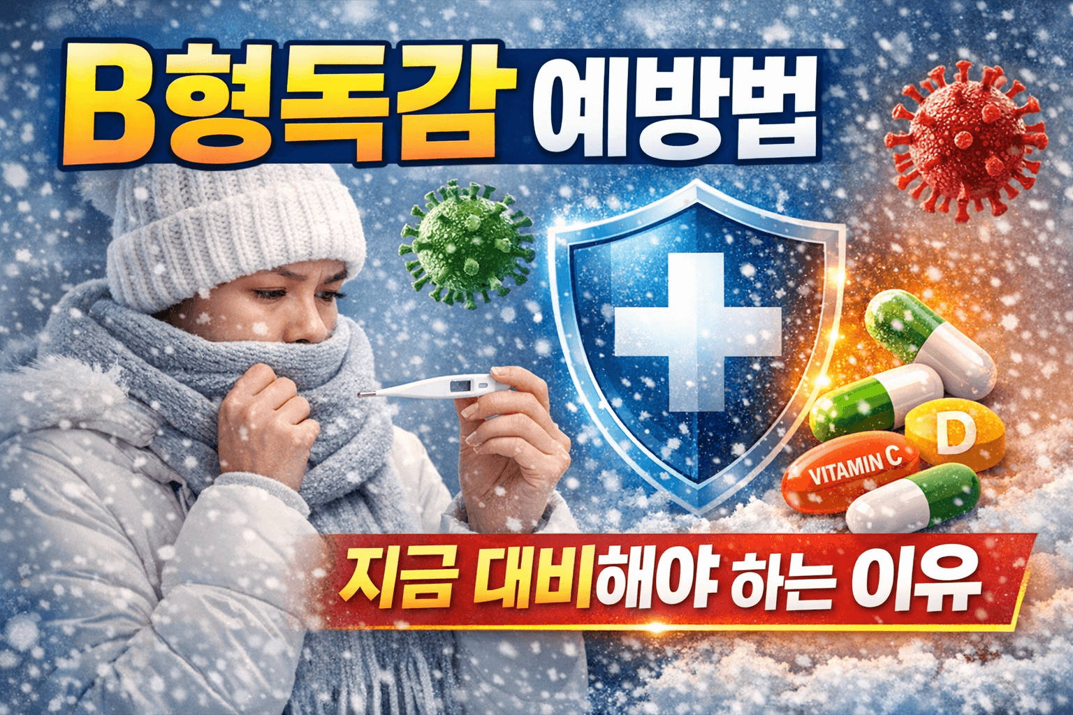 A형보다 늦게 오는 B형독감, 감기와 다른 이유는?