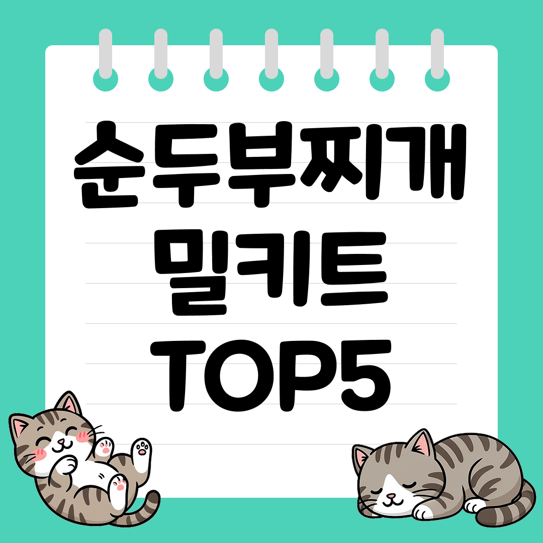 2025년 12월 1주차 쿠팡 순두부찌개 밀키트 추천 순위 TOP5