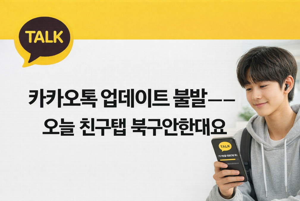 카카오톡 친구탭 복구 언제 되나요? 업데이트 실패 총정리