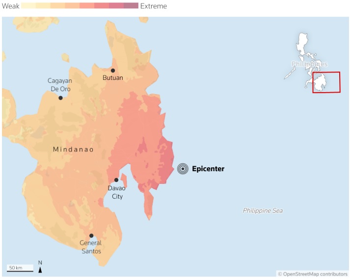 필리핀 지진 피해 현황