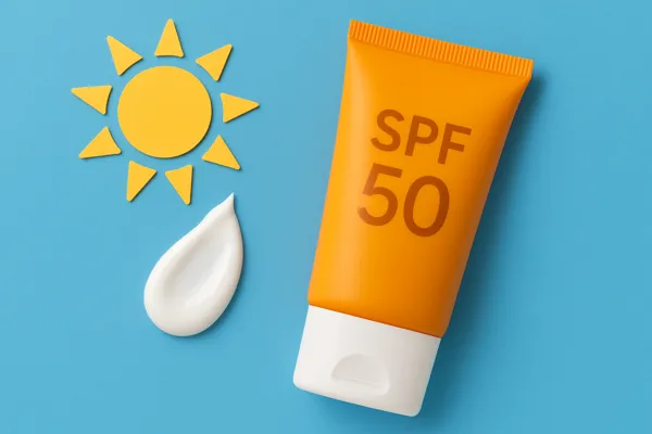 선크림 SPF 일러스트