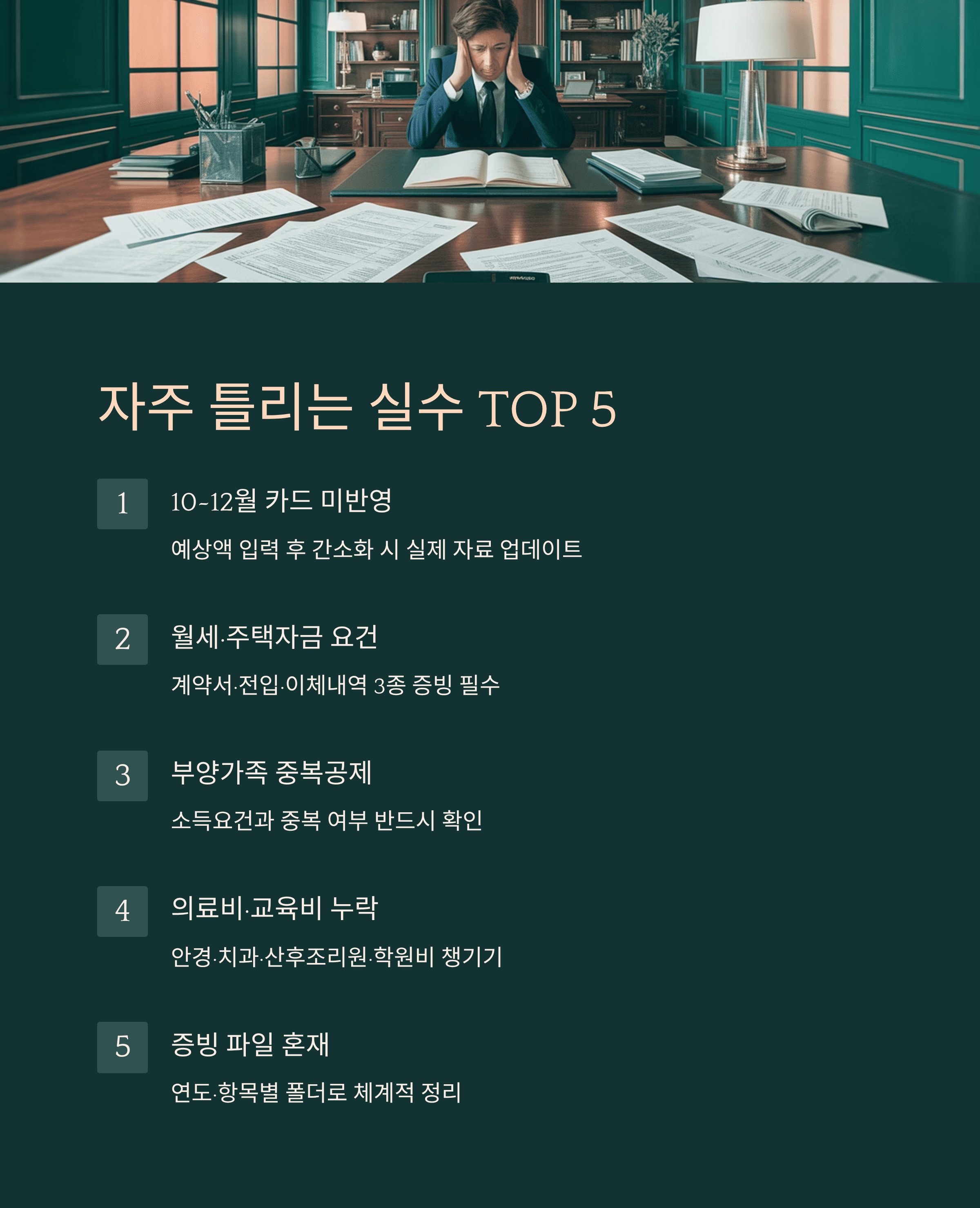 연말정산 미리 보기, 증빙 누락 없이 환급 극대화