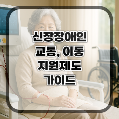 신장장애인의 교통·이동 지원 제도 완벽 가이드