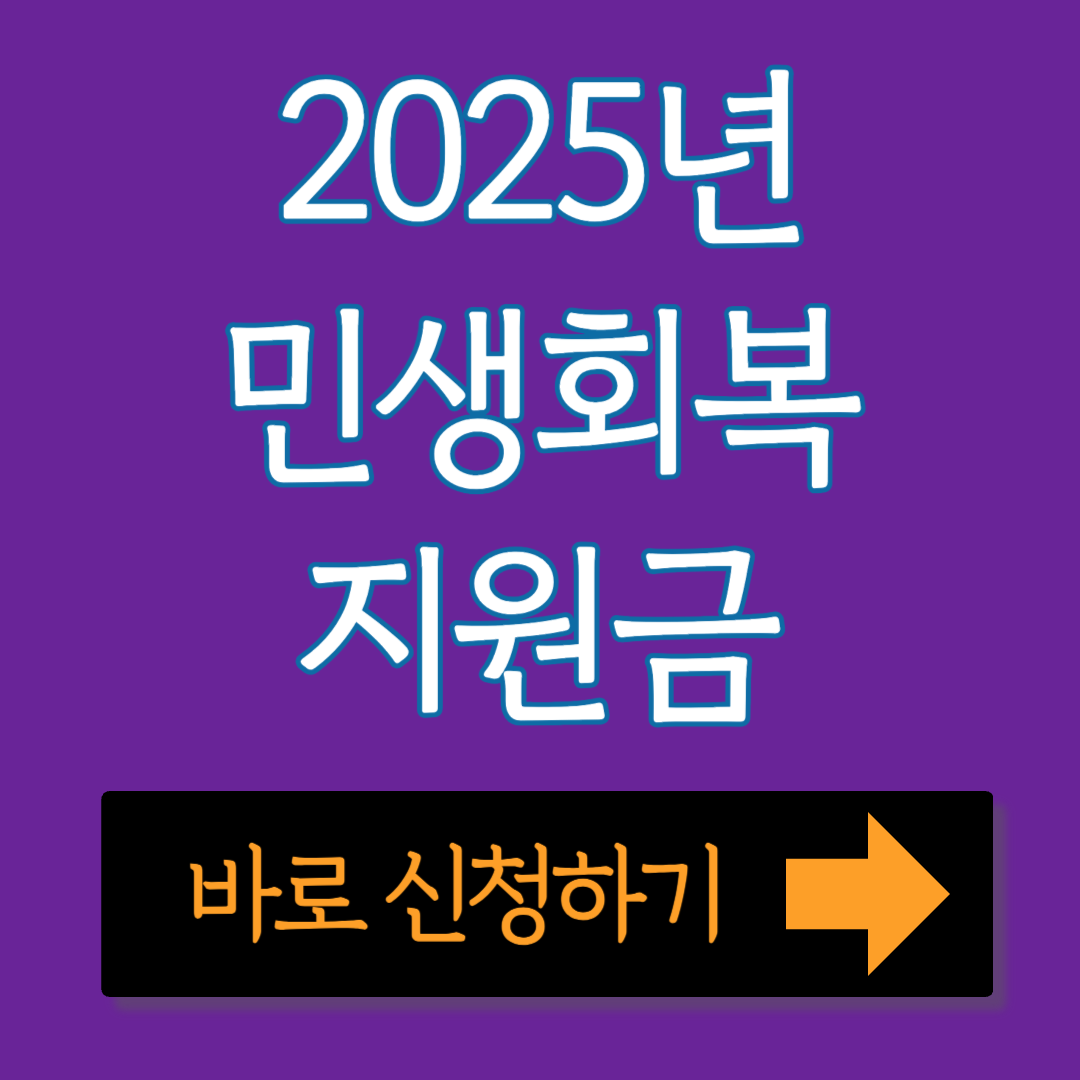 2025년 민생회복지원금 신청 방법 지역별 정보