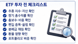 ETF 투자 전 반드시 확인할 체크리스트