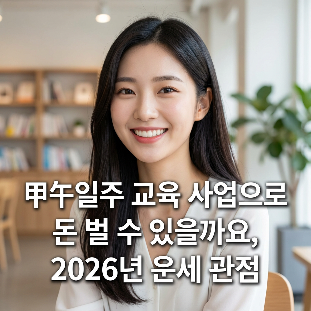 甲午일주 교육 사업으로 돈 벌 수 있을까요 ｜ 2026년 운세 관점