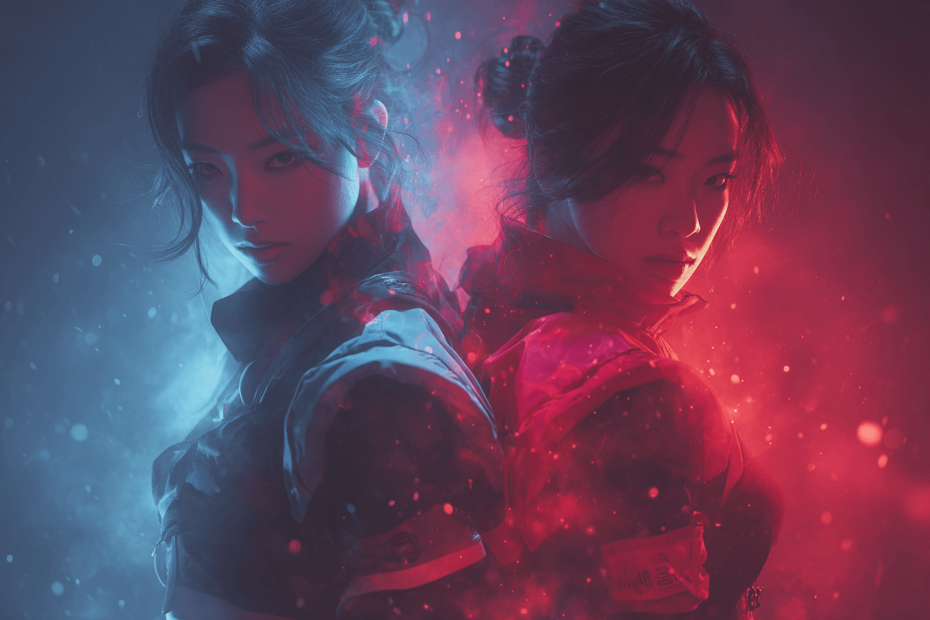 카리스마-있는-표정으로-무대에-서-있는-여성-아이돌