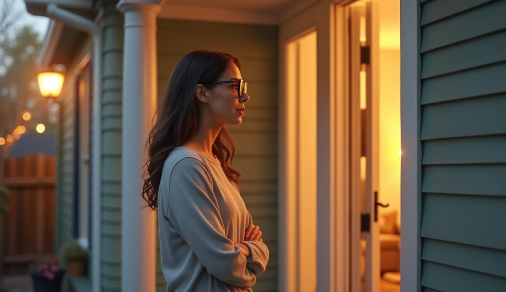 청약으로 당첨된 집을 보는 여자 이미지