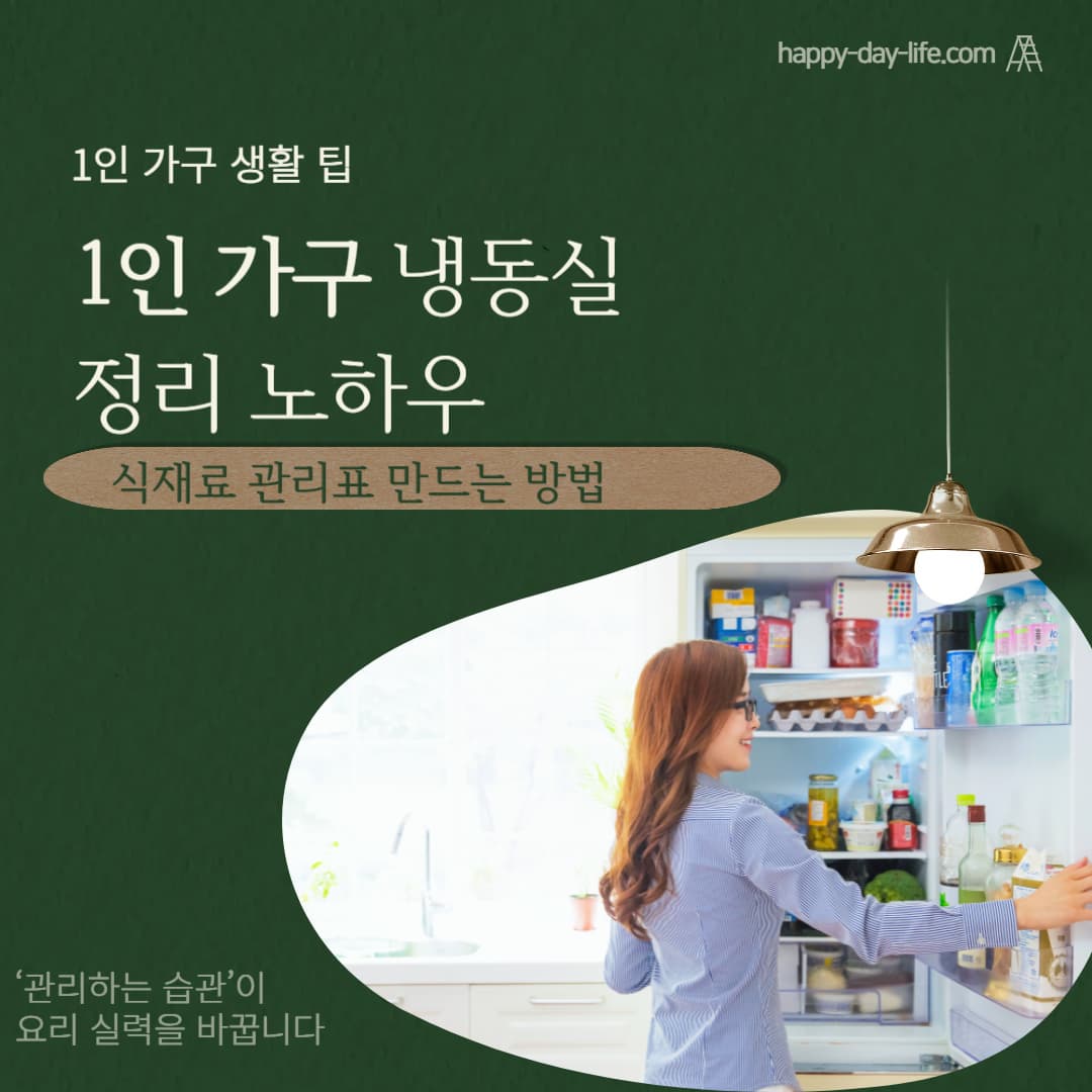 1인 가구 냉동실 정리 노하우와 식재료 관리표 만드는 방법