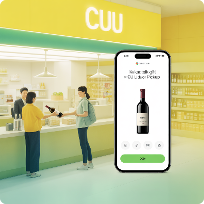 카카오톡 선물하기 전국 CU편의점 주류 픽업 서비스 이용 결제 방법 이미지