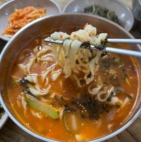 장칼국수