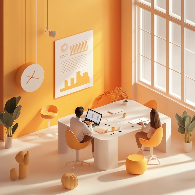 2025 연금 ETF 나스닥100 추천과 투자 전략을 살펴보는 젊은 직장인들이 밝은 사무실에서 ETF 목록과 주식 차트를 분석하는 모습. 연금 ETF, 나스닥100, 직장인 투자, 최신 투자전략, 자산배분 정보가 자연스럽게 어우러진 장면으로 직장인들의 연금 포트폴리오 설계에 영감 제공.