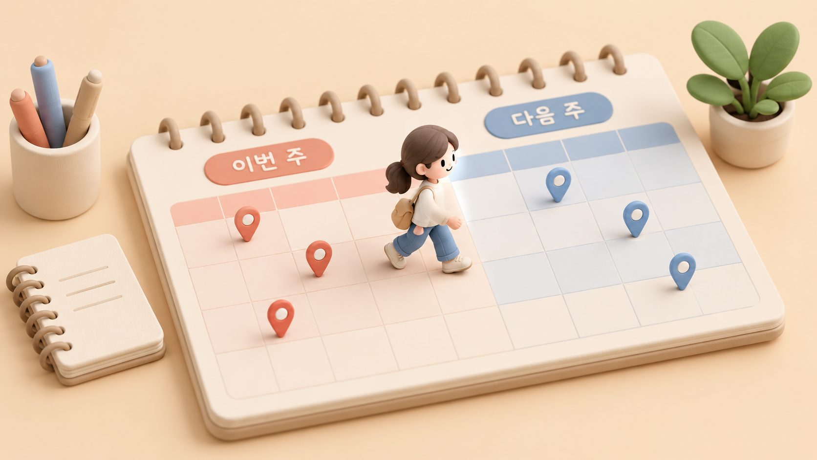 템플릿 반복 일정