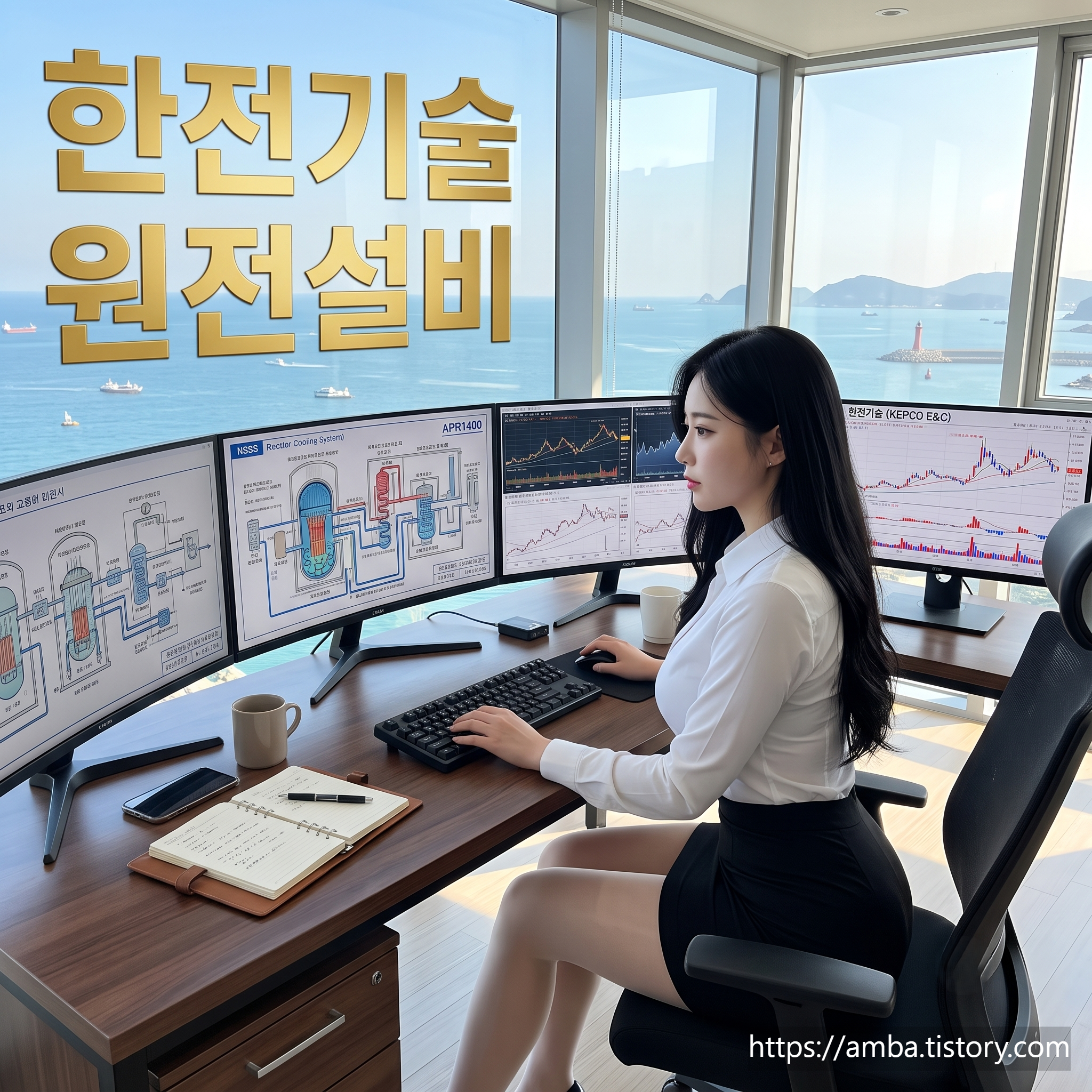 한전기술 원전설비와 여성 주식 전문가