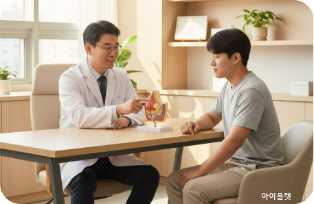 부비동 구조를 설명하는 의사