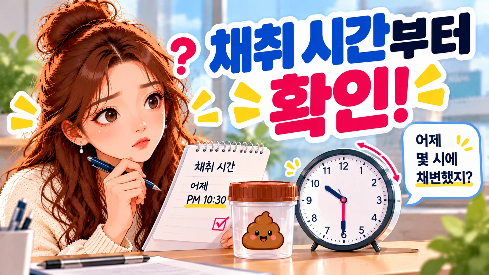 대변검사-채취시간확인