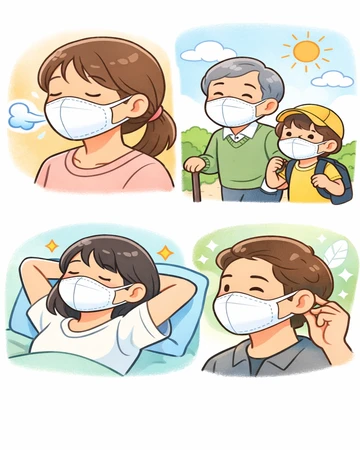 호흡이 편한 KF94 마스크 착용 비교 예시18