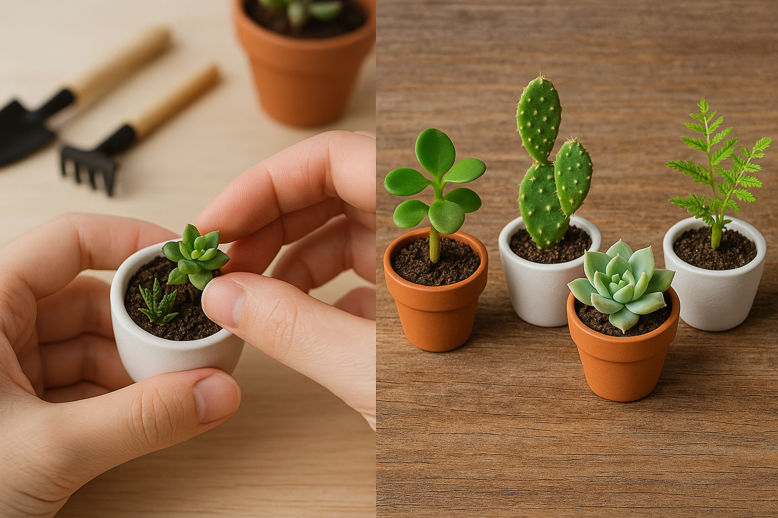 미니 화분 만들기