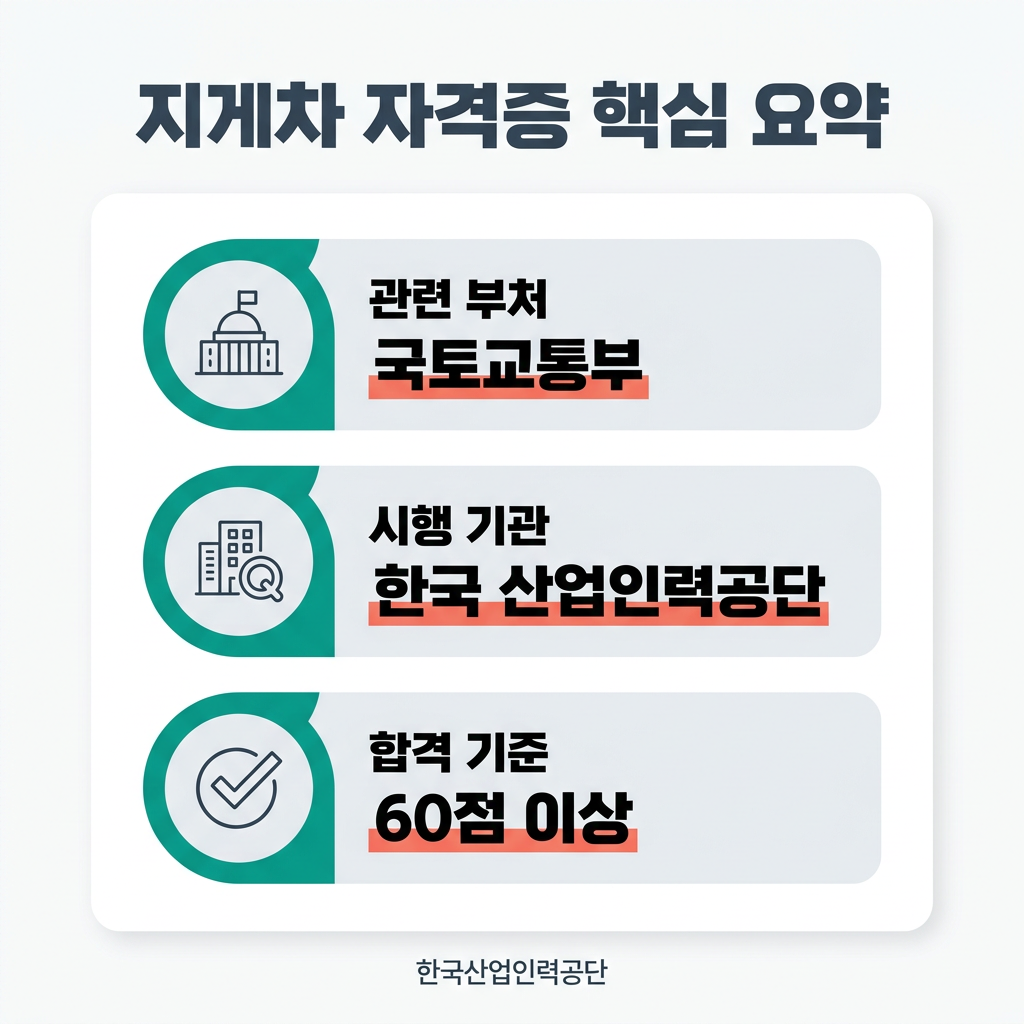 지게차 자격증 핵심 요약