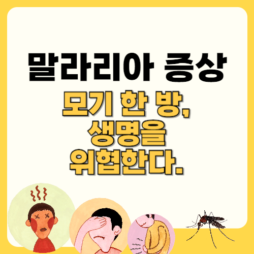 말라리아 증상 모기 한방, 생명을 위협한다. 텍스트 썸네일