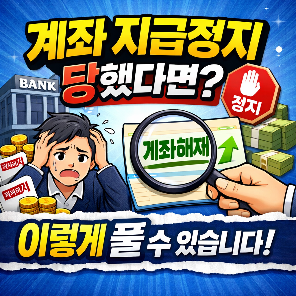 계좌 지급정지 해제 절차, 이렇게 하면 빠르게 풀립니다