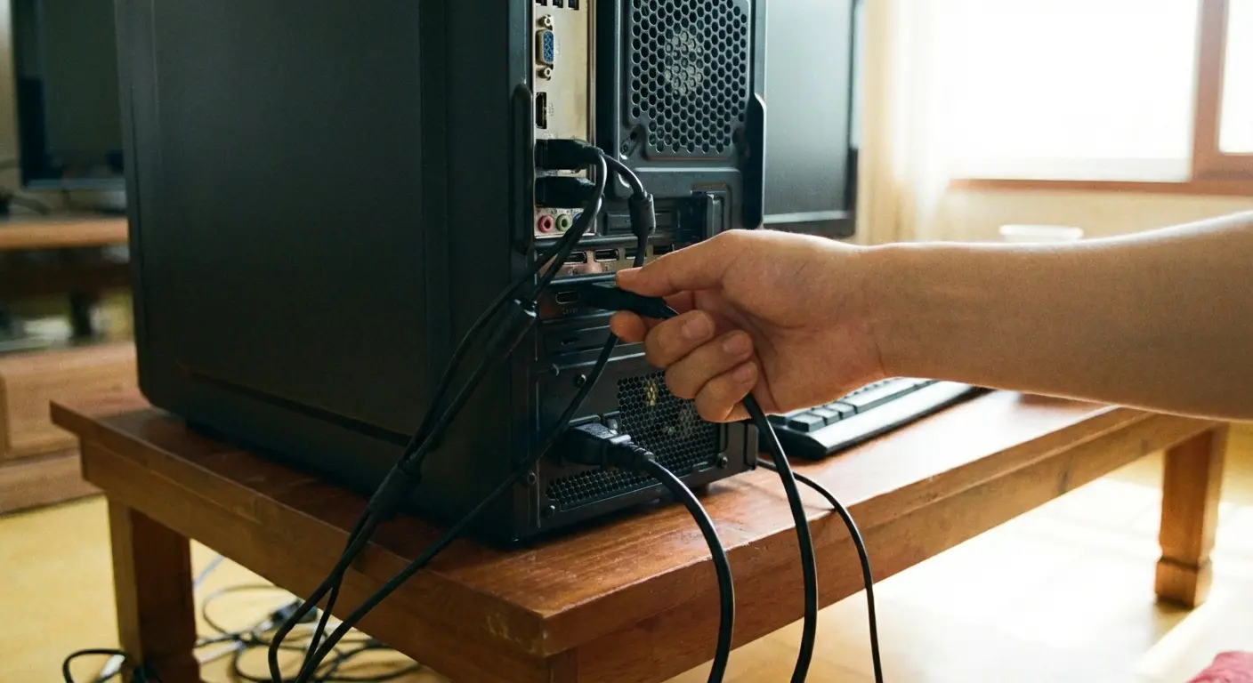 HDMI 케이블 연결 확인