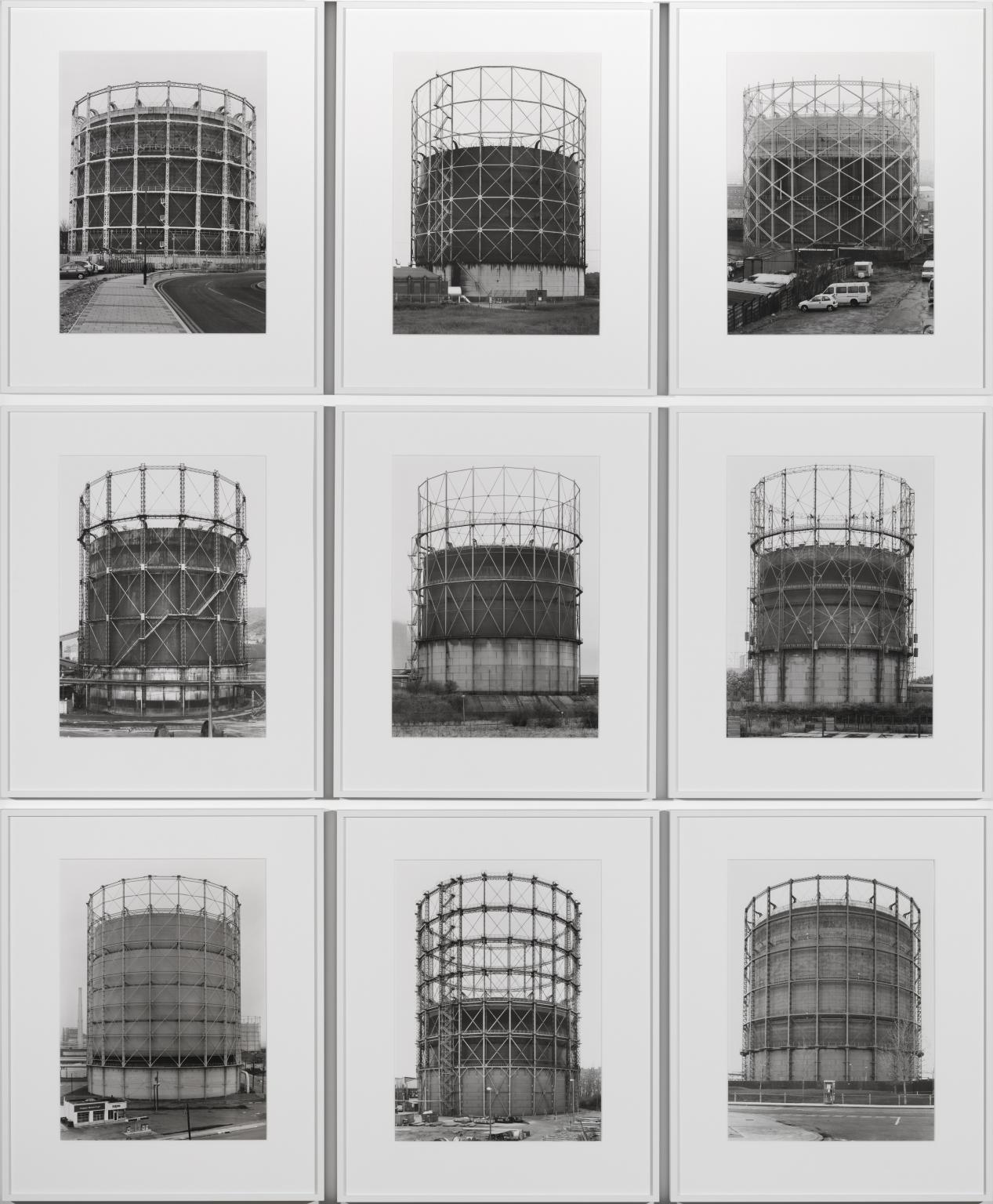 Gas tanks by Bernd&Hilla Becher