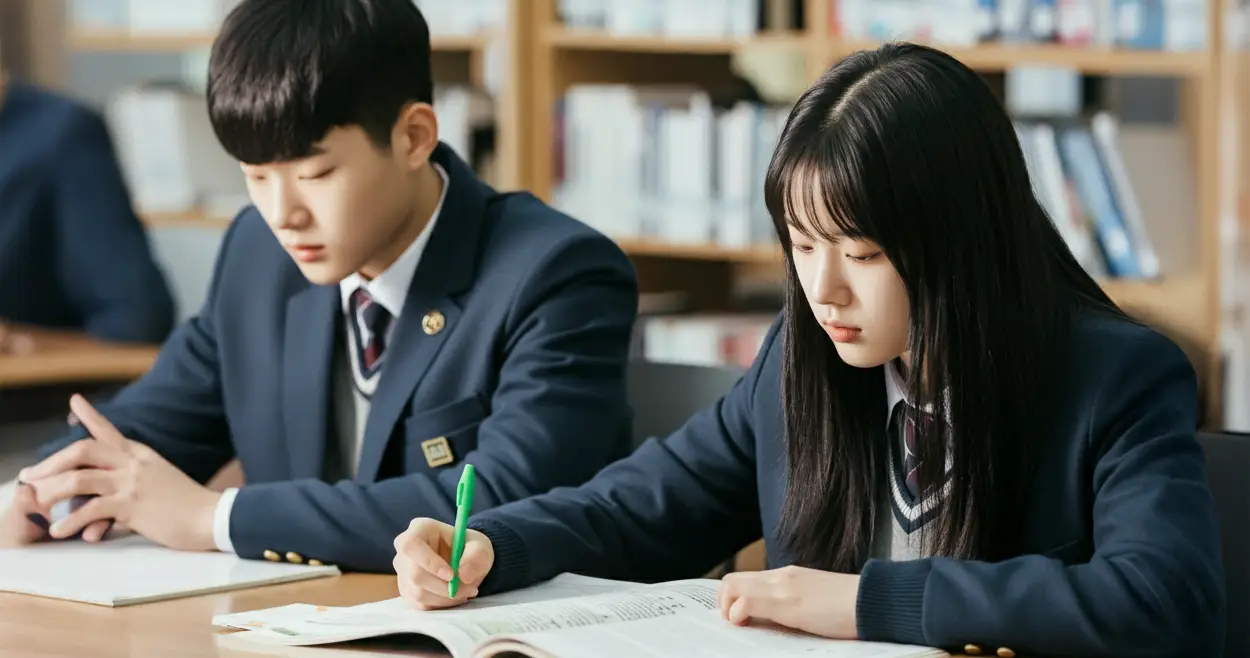공부하는 학생