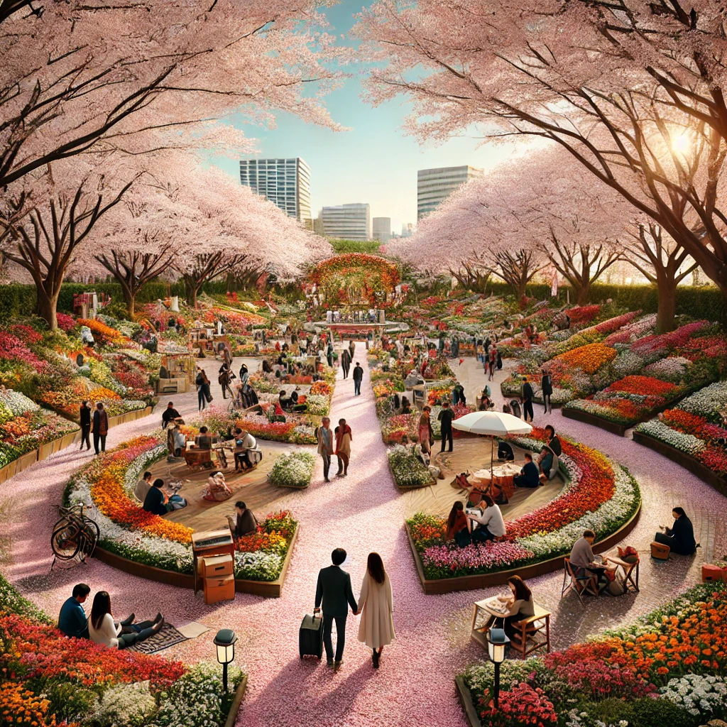 봄 꽃 축제 사진