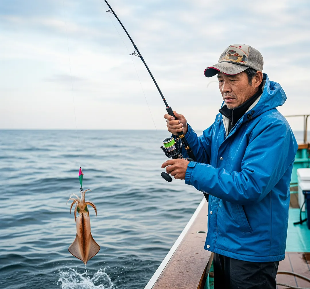 선상 오징어 낚시대 정보 이미지