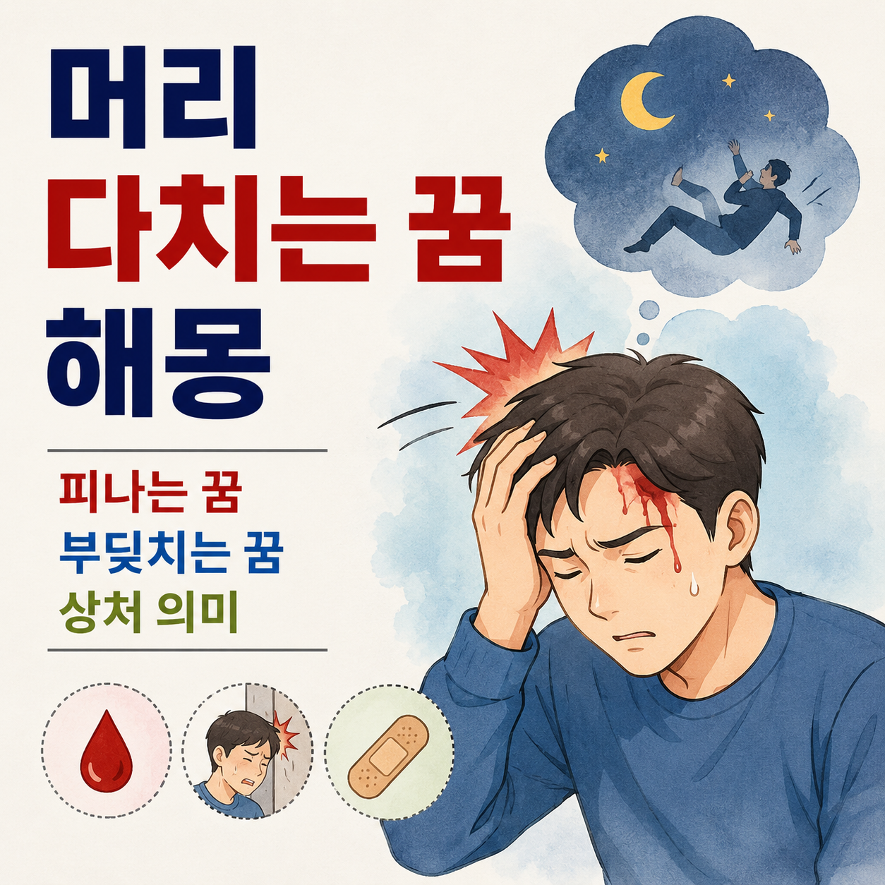 머리 다치는 꿈