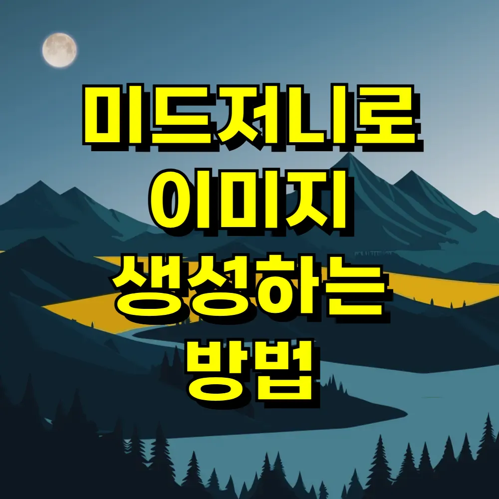 미드저니로 이미지 생성하는 방법