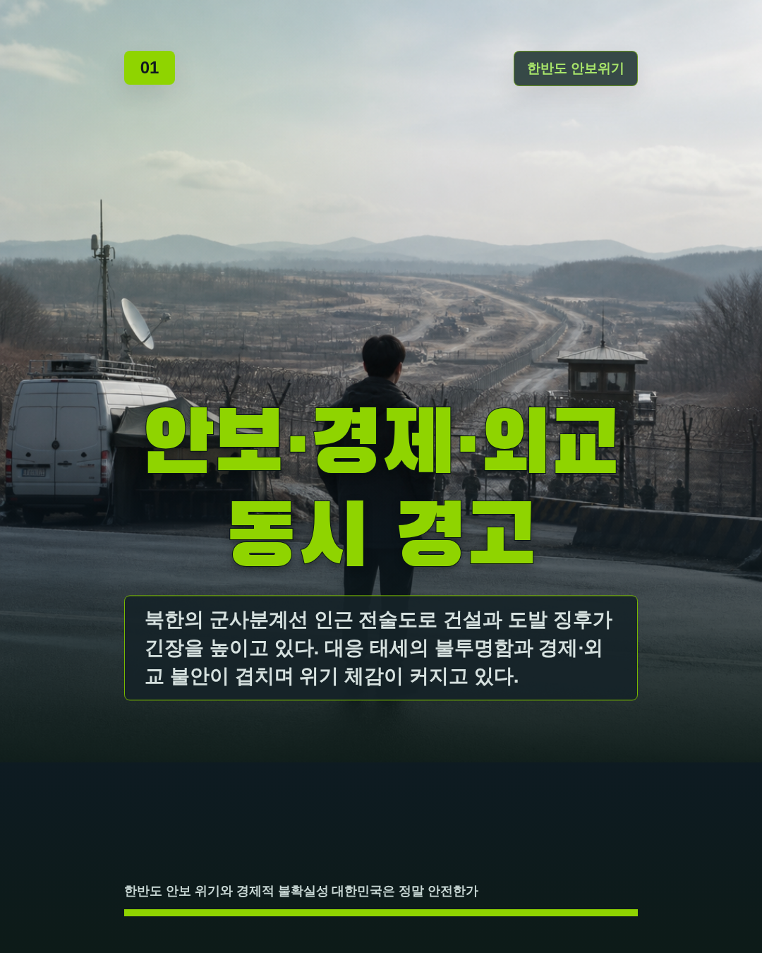 안보·경제·외교 동시 경고