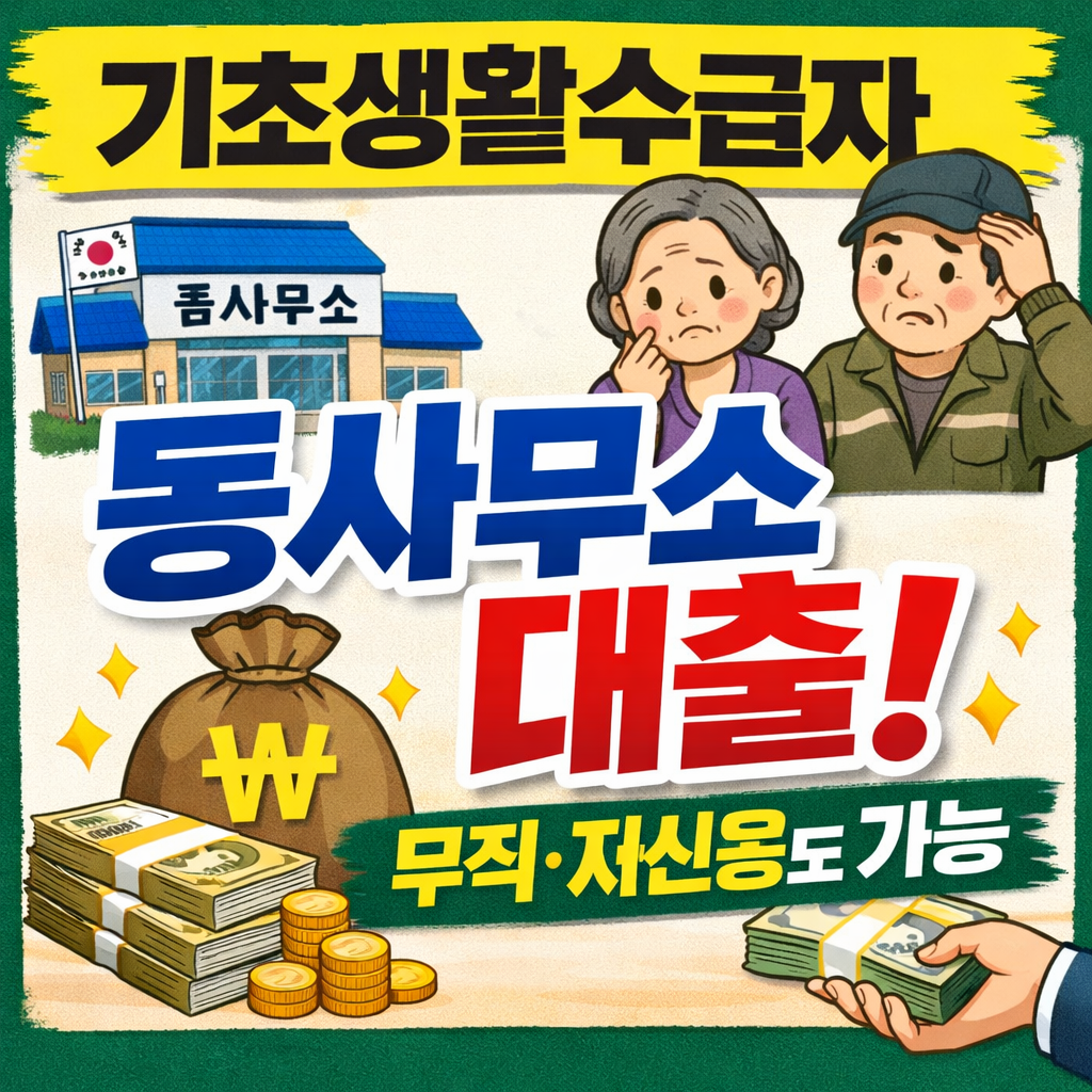 기초생활수급자 동사무소 대출