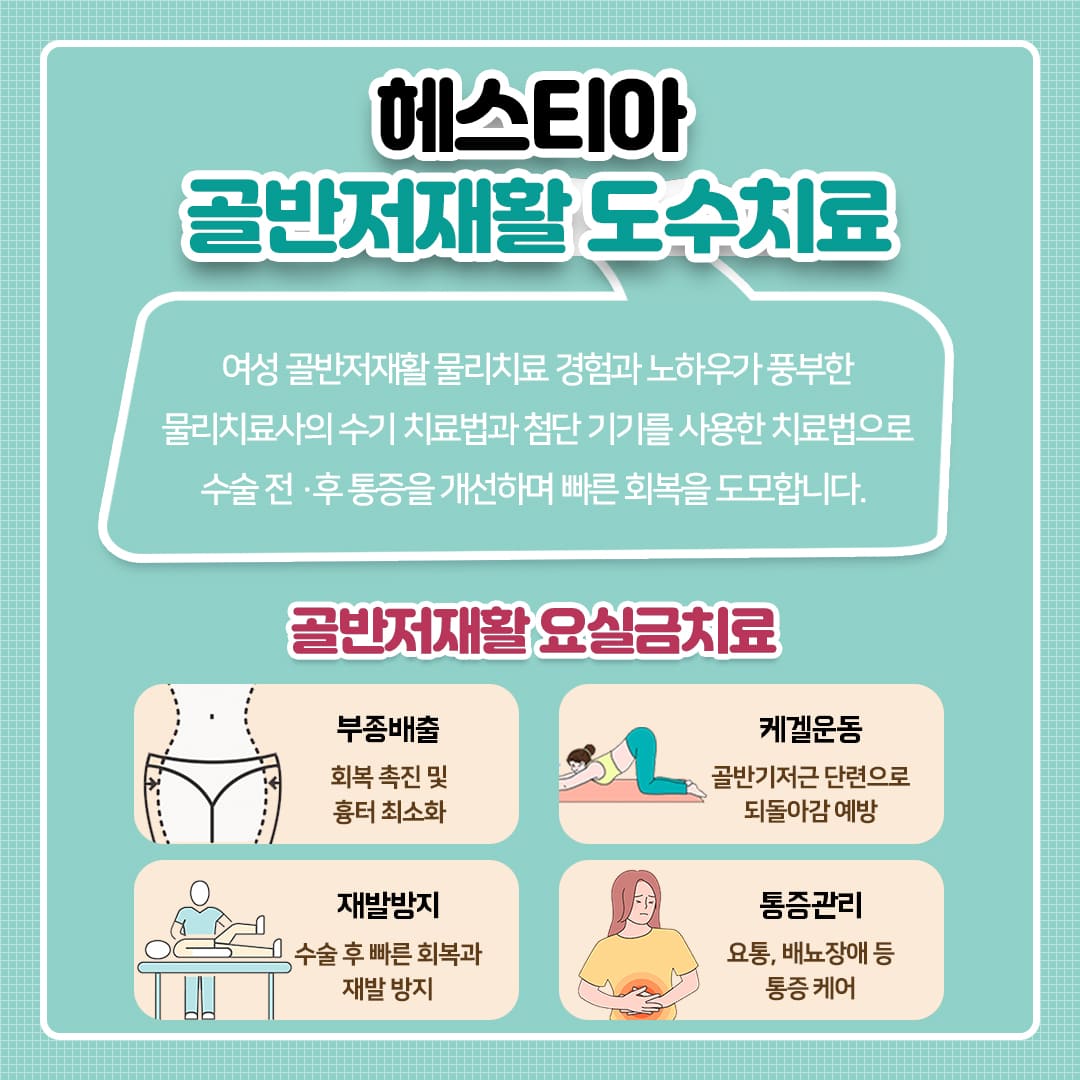 헤스티아만의 골반저재활 도수치료