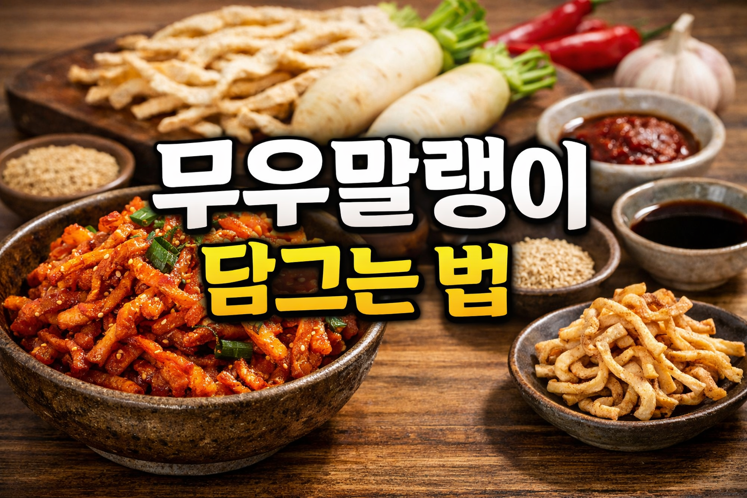 무우말랭이 담그는 법